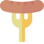 Knife And Sausage SVG Icon